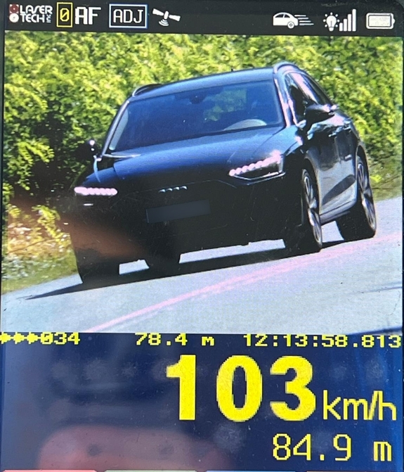 Za szybko o 53 km/h – kierowca stracił prawo jazdy