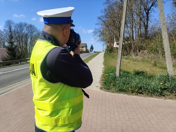 Policyjne działania „Kaskadowy Pomiar Prędkości” na drogach powiatu wschowskiego
